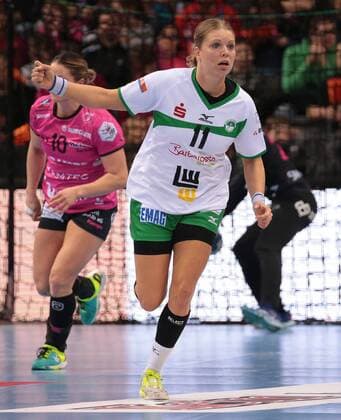 30.12.2017, Deutschland, Stuttgart, Handball Bundesliga Frauen 9. Spieltag Saison 2017 2018 TusSies Metzingen vs. Frisch auf Göppingen: Michaela Hrbkova (FAG)