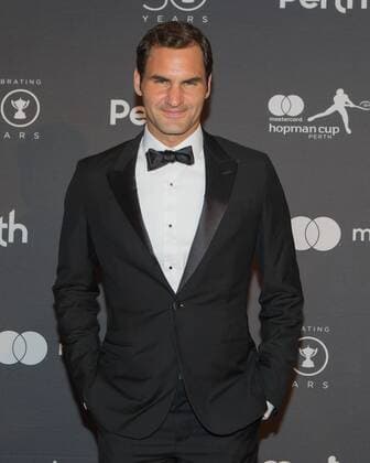 Tennis, Hopman Cup Neujahrsgala Hopman Cup Feature, ROGER FEDERER, Team Switzerland, New Years Eve Gala, Silvester Ball Tennis - Hopman Cup 2018 - ITF - Perth Arena - Perth - Western Australia - Australia - 31 December 2017. Â Copyright: xJuergenxHasenkopfx