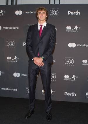Tennis, Hopman Cup Neujahrsgala Hopman Cup Feature, ALEXANDER ZVEREV, Team Germany, New Years Eve Gala, Silvester Ball Tennis - Hopman Cup 2018 - ITF - Perth Arena - Perth - Western Australia - Australia - 31 December 2017. Â Copyright: xJuergenxHasenkopfx