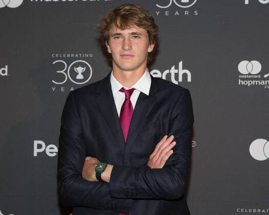 Tennis, Hopman Cup Neujahrsgala Hopman Cup Feature, ALEXANDER ZVEREV, Team Germany, New Years Eve Gala, Silvester Ball Tennis - Hopman Cup 2018 - ITF - Perth Arena - Perth - Western Australia - Australia - 31 December 2017. Â Copyright: xJuergenxHasenkopfx