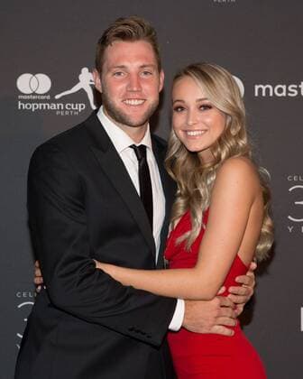 Tennis, Hopman Cup Neujahrsgala Hopman Cup Feature, JACK SOCK und Freundin Michala Burns, Team USA, New Years Eve Gala, Silvester Ball Tennis - Hopman Cup 2018 - ITF - Perth Arena - Perth - Western Australia - Australia - 31 December 2017. Â Copyright: xJuergenxHasenkopfx
