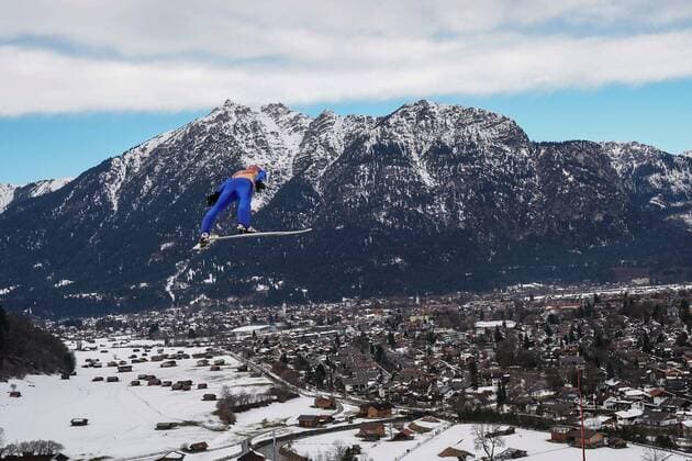 Themen der Woche - SPORT Bilder des Tages - SPORT GARMISCH - PARTENKIRCHEN, 01.01.2018 66 TURNIEJ CZTERECH SKOCZNI KONKURS NOWOROCZNY 66 FOUR HILLS TOURNAMENT WORLD CUP NEW YEAR COMPETITION , NEUJAHRSKISPRINGEN N Z. RICHARD FREITAG FOTO: TOMASZ MARKOWSKI NEWSPIX.PL --- Newspix.pl  20171230TOM815