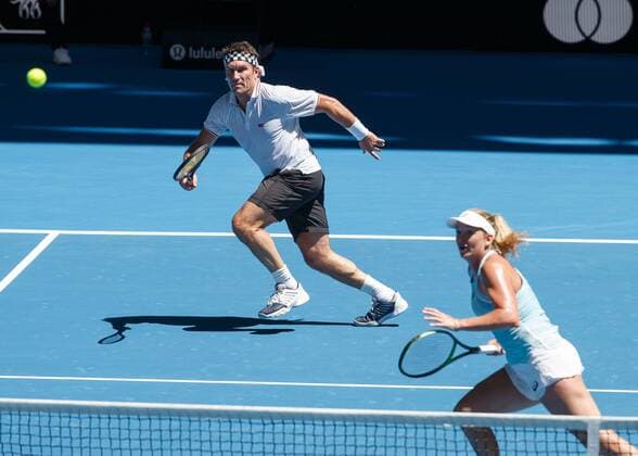 COCO VANDEWEGHE PAT CASH (Ersatzspieler), Team USA Tennis - Hopman Cup 2018 - ITF - Perth Arena - Perth - Western Australia - Australia - 2 January 2018. Â Copyright: xJuergenxHasenkopfx