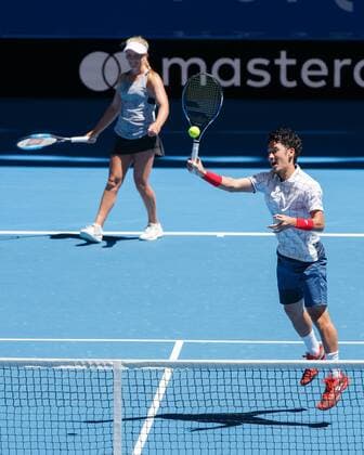Ersatzspielerin MADDISON INGLIS (AUS) YUICHI SUGITA (JPN), Team Japan Tennis - Hopman Cup 2018 - ITF - Perth Arena - Perth - Western Australia - Australia - 2 January 2018. Â Copyright: xJuergenxHasenkopfx