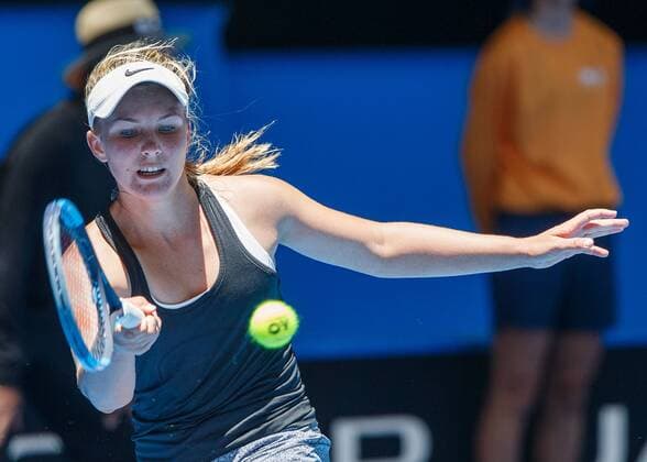MADDISON INGLIS (AUS), Ersatzspielerin fuer Team Japan Tennis - Hopman Cup 2018 - ITF - Perth Arena - Perth - Western Australia - Australia - 2 January 2018. Â Copyright: xJuergenxHasenkopfx