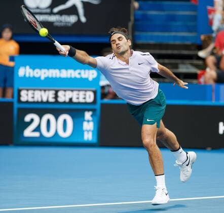 ROGER FEDERER (SUI), Team Switzerland Tennis - Hopman Cup 2018 - ITF - Perth Arena - Perth - Western Australia - Australia - 2 January 2018. Â Copyright: xJuergenxHasenkopfx