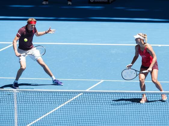 ANGELIQUE KERBER ALEXANDER ZVEREV, Team Germany Tennis - Hopman Cup 2018 - ITF - Perth Arena - Perth - Western Australia - Australia - 3 January 2018. Â Copyright: xJuergenxHasenkopfx