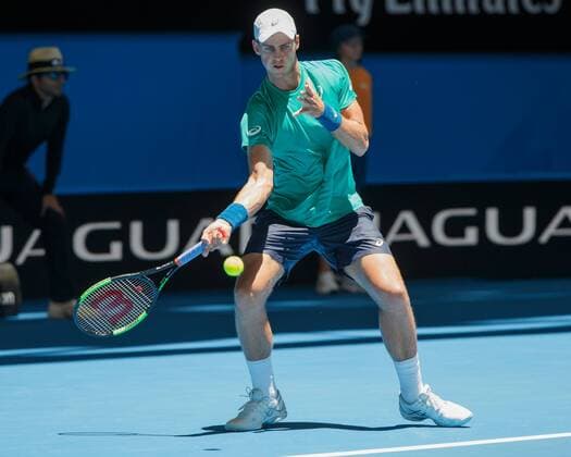 VASEK POSPISIL (CAN), Team Canada Tennis - Hopman Cup 2018 - ITF - Perth Arena - Perth - Western Australia - Australia - 3 January 2018. Â Copyright: xJuergenxHasenkopfx