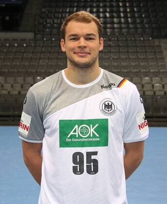 04.01.2018, Deutschland, Stuttgart, Medientermin Handball-Nationalmannschaft in Stuttgart: Paul Drux