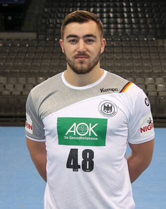 04.01.2018, Deutschland, Stuttgart, Medientermin Handball-Nationalmannschaft in Stuttgart: Jannik Kohlbacher