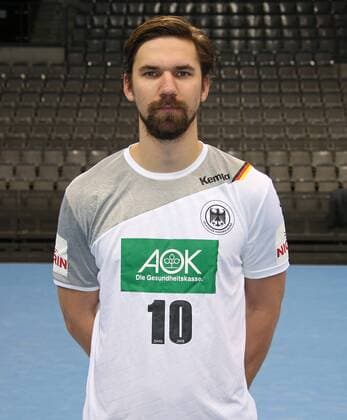 04.01.2018, Deutschland, Stuttgart, Medientermin Handball-Nationalmannschaft in Stuttgart: Fabian Wiede