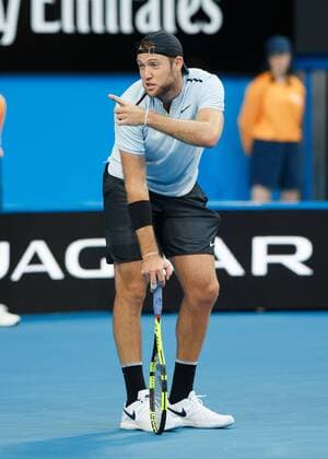 JACK SOCK (USA) reagiert wegen einer Linienrichter Entscheidung,Emotion, Team USA Tennis - Hopman Cup 2018 - ITF - Perth Arena - Perth - Western Australia - Australia - 4 January 2018. Copyright: xJuergenxHasenkopfx