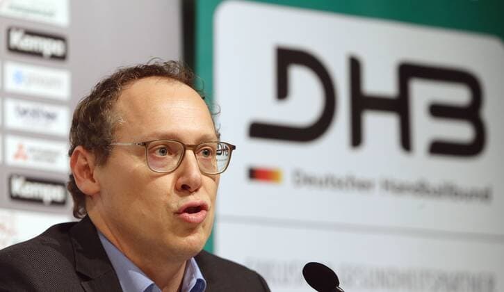Stuttgart , Handball Länderspiel Deutschland vs. Island , DHB-Vorstandsvorsitzender Mark Schober