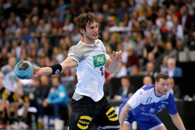 Uwe Gensheimer ( Deutschland ), Deutschland vs. Island, Handball, GER, Nationalteam, 2018, Deutschland, 05.01.2018, Stuttgart Copyright: xLanger Eibner-Pressefotox EP_HLR