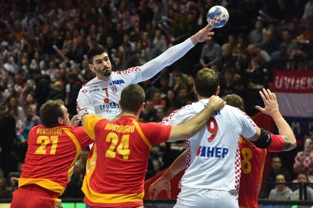 Croatia VS Montenegro - friendly match 05.01.2018., Spaladium Arena, Split, Croatia - Handball Friendly international match Länderspiel Croatia vs Montenegro. Luka Stepancic.  HrvojexJelavic PIXSELL