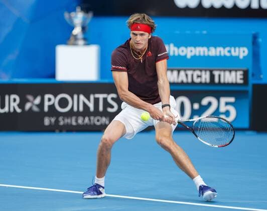 ALEXANDER ZVEREV, Team Germany, Final Tennis - Hopman Cup 2018 - ITF - Perth Arena - Perth - Western Australia - Australia - 6 January 2018. Â Copyright: xJuergenxHasenkopfx