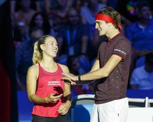 ANGELIQUE KERBER ALEXANDER ZVEREV, Team Germany, Mixed Doubles Final Tennis - Hopman Cup 2018 - ITF - Perth Arena - Perth - Western Australia - Australia - 6 January 2018. Â Copyright: xJuergenxHasenkopfx