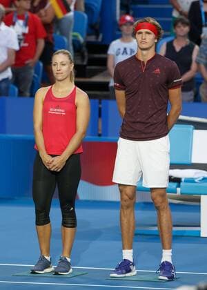 ANGELIQUE KERBER ALEXANDER ZVEREV, Team Germany, Mixed Doubles Final Tennis - Hopman Cup 2018 - ITF - Perth Arena - Perth - Western Australia - Australia - 6 January 2018. Â Copyright: xJuergenxHasenkopfx