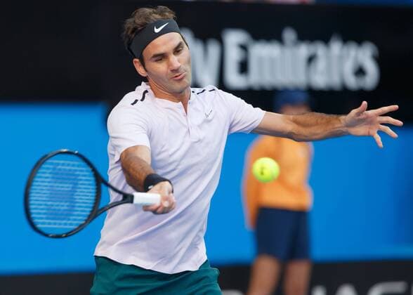 ROGER FEDERER, Team Switzerland, Mixed Doubles Final Tennis - Hopman Cup 2018 - ITF - Perth Arena - Perth - Western Australia - Australia - 6 January 2018. Â Copyright: xJuergenxHasenkopfx