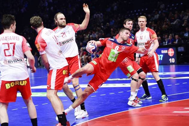 Bjarte Myrhol (Norvege) HANDBALL : Norvege vs Danemark - Golden League - Paris - 06 01 2018 JBAutissier Panoramic 