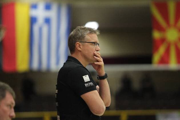 Rene Hamann-Boeriths (Trainer Metzingen) beim Spiel HSG Bensheim Auerbach vs. Tussies Metzingen in der 1. Handball Bundesliga der Frauen am 06.01.2018 Foto:Michael Bermel Eibner Bensheim Copyright: xMichaelxBermel Eibner-Pressefotox EP_mbl