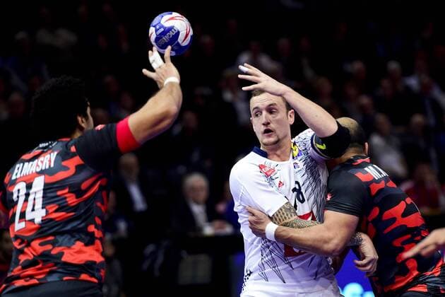 Valentin Porte (France) HANDBALL : France vs Egypte - Golden League - Paris - 06 01 2018 JBAutissier Panoramic 