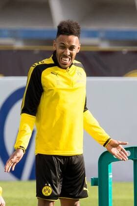 Themen der Woche - SPORT Bilder des Tages - SPORT Marbella, Spanien, 07.01.2018, Trainingslager 2018 BV Borussia Dortmund, Auba, Pierre-Emerick Aubameyang (BVB) gestikuliert ( DeFodi001 *** Marbella Spain 07 01 2018 training camp 2018 BV Borussia Dortmund Auba Pierre Emerick Aubameyang BVB gestures DeFodi001