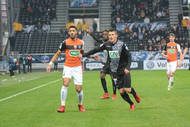 Pierrick Capelle (Angers) FOOTBALL : Angers SCO vs FC Lorient - Coupe de France - 07 01 2018 RonanHoussin Panoramic 
