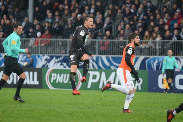 Pierrick Capelle (Angers) FOOTBALL : Angers SCO vs FC Lorient - Coupe de France - 07 01 2018 RonanHoussin Panoramic 