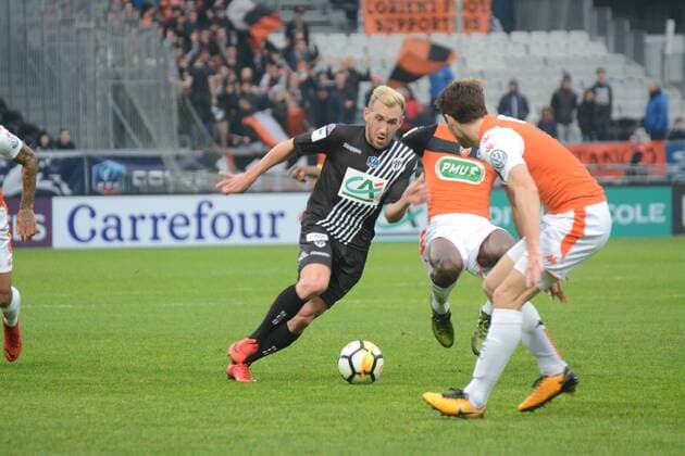 Flavien Tait (Angers SCO) FOOTBALL : Angers SCO vs FC Lorient - Coupe de France - 07 01 2018 RonanHoussin Panoramic 