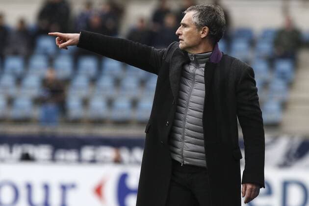 Olivier DALLÂ OGLIO; Coach Dijon FOOTBALL : Strasbourg vs Dijon - Coupe de France - 07 01 2018 ElyxandroCEGARRA Panoramic 
