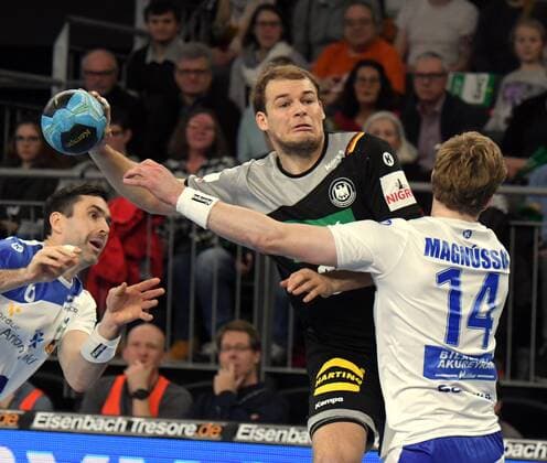 Neu-Ulm, Ratiopharm arena, 7.1.2018 Männer-Handball, Testspiel, Länderspiel, Deutschland - Island PAUL DRUX (FÜCHSE BERLIN), Deutschland