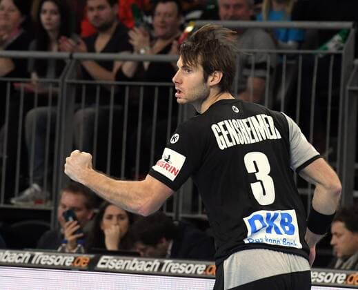 Neu-Ulm, Ratiopharm arena, 7.1.2018 Männer-Handball, Testspiel, Länderspiel, Deutschland - Island Torjubel Uwe Gensheimer (Paris St. Germain HB FRA), Deutschland