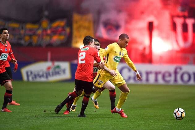 29 KYLIAN MBAPPE (psg) FOOTBALL : Rennes vs Paris SG - Coupe de France - 07 01 2018 AnthonyBIBARD FEP Panoramic 