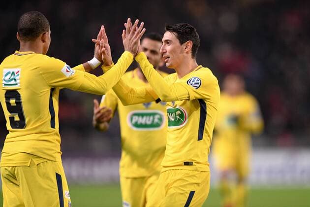 11 ANGEL DI MARIA (psg) - JOIE FOOTBALL : Rennes vs Paris SG - Coupe de France - 07 01 2018 AnthonyBIBARD FEP Panoramic 