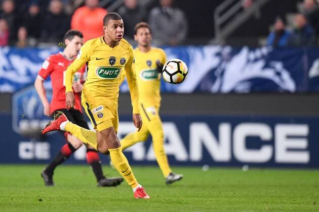 29 KYLIAN MBAPPE (psg) FOOTBALL : Rennes vs Paris SG - Coupe de France - 07 01 2018 AnthonyBIBARD FEP Panoramic 