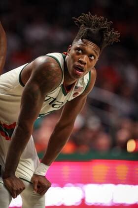 January 07, 2018: Miami Hurricanes guard Lonnie Walker IV (4) looks on during the second half of the NCAA College League USA men s basketball game between the Florida State Seminoles and the University of Miami Hurricanes at the Watsco Center in Coral Gables, Florida. Miami won 80-74. CSM NCAA Basketball 2018: Florida State vs Miami JAN 07 - ZUMAc04_ 20180107_zaf_c04_190 Copyright: xMarioxHoubenx