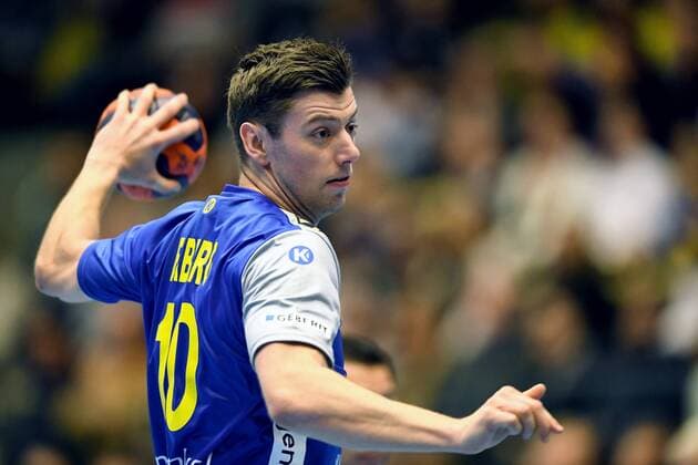 180108 Sveriges Niclas Ekberg under träningslandskampen i handboll mellan Sverige och Ungern den 8 januari 2018 i Partille. Copyright: CARLxSANDIN BB180108CS018