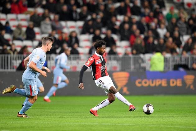 05 Adrien TAMEZE (nice) FOOTBALL : Nice vs Monaco - Coupe de la Ligue - 09 01 2018 FEP Panoramic 