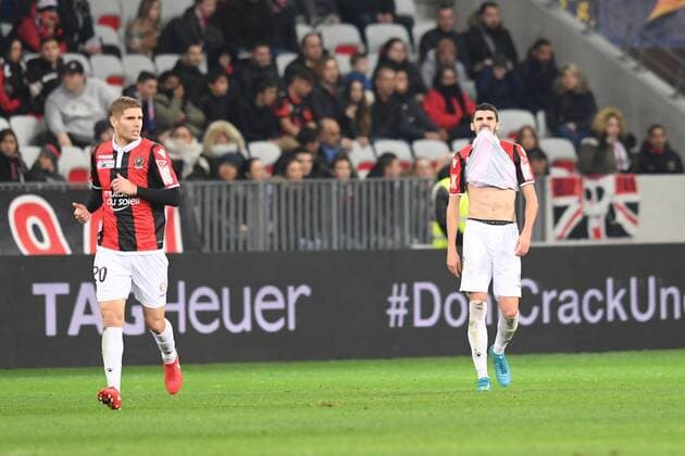 08 Pierre LEES MELOU (nice) - DECEPTION FOOTBALL : Nice vs Monaco - Coupe de la Ligue - 09 01 2018 FEP Panoramic 