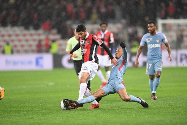 FOOTBALL : Nice vs Monaco - Coupe de la Ligue - 09 01 2018 FEP Panoramic 