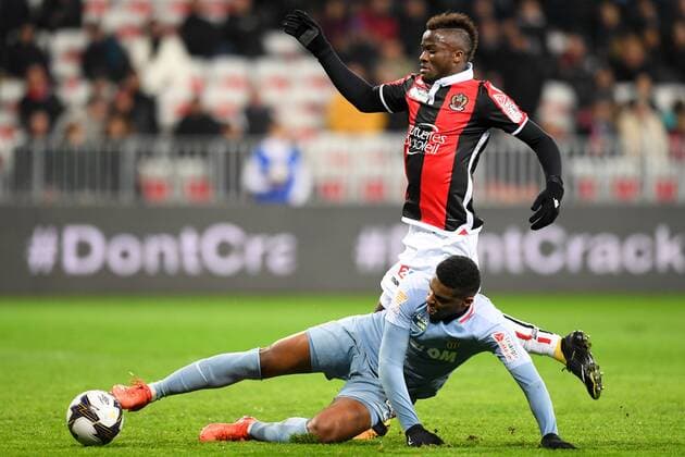 33 Ignatius GANAGO (nice) - 05 JEMERSON (mon) FOOTBALL : Nice vs Monaco - Coupe de la Ligue - 09 01 2018 FEP Panoramic 