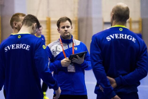 180110 Sveriges förbundskapten Kristj?n Andresson under en träning och pressträff med det svenska landslaget i handboll under EM 2018 den 10 januari 2018 i Split. Copyright: LUDVIGxTHUNMAN BB180110LT025