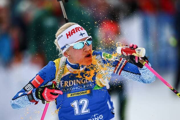Themen der Woche - SPORT Bilder des Tages - SPORT BIATHLON - IBU WC Ruhpolding RUHPOLDING,GERMANY,11.JAN.18 - BIATHLON - IBU World Cup, 15 km Individual, ladies. Image shows Kaisa Maekaeraeinen (FIN). GEPAxpictures xFelixxRoittner