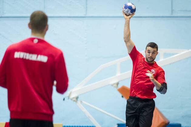 Bastian Roschek beim Aufwaermen. 1. Training der Deutschen Nationalmannschaft in Zagreb, Handball, EHF Euro 2018, 11.01.18 Zagreb Zagreb Croatia Dom Sportova Copyright: xAgentur54Gradx xFelixxKoenigx