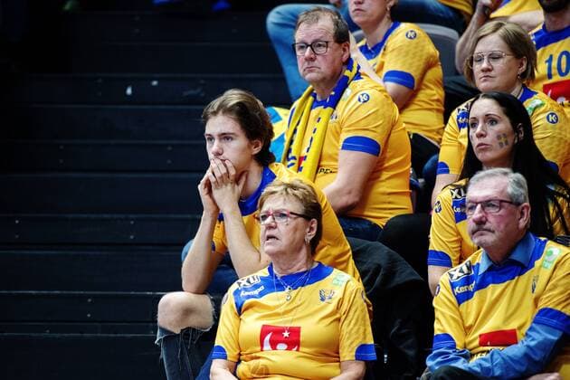 Handball, EM, Schweden - Island 180112 Svensk supporter deppar pa läktaren under handbollsmatchen mellan Sverige och Island under Handbolls-EM 2018 den 12 januari 2018 i Split. Copyright: LUDVIGxTHUNMAN BB180112LT043