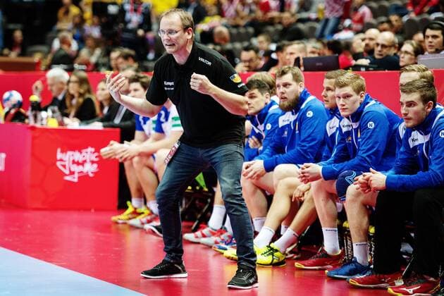 Handball, EM, Schweden - Island 180112 Islands tränare Geir Sveinsson under handbollsmatchen mellan Sverige och Island under Handbolls-EM 2018 den 12 januari 2018 i Split. Copyright: LUDVIGxTHUNMAN BB180112LT062