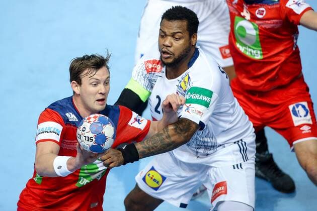 HANDBALL - EHF EURO 2018, FRA vs NOR POREC,CROATIA,12.JAN.18 - HANDBALL - EHF European Championship EM Europameisterschaft group stage, France vs Norway. Image shows . GEPAxpictures xMaticxKlansek