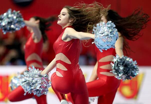 Bilder des Tages - SPORT European Handball Championship, Group B, 1st Round, France - Norway 12.01.2018., Croatia, Zatika Sports Hall, Porec - European Handball Championship, Group B, 1st Round, France - Norway. Cheerleaders.  IgorxKralj PIXSELL