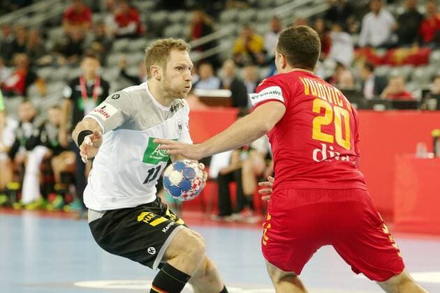 European Handball Championship, Group C, Round 1, Germany - Montenegro 13.01.2018., Croatia, Arena Zagreb, Zagreb - European Handball Championship, Group C, Round 1, Germany - Montenegro. WEINHOLD Steffen  DaliborxUrukalovic PIXSELL